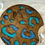 Thumbnail: Brown Teal and Blue Leopard Print Car Coaster