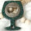 Thumbnail: Green Glitter Wine Glass Bottle Opener