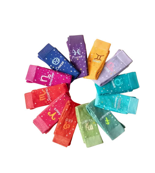 1 Pair Zodiac Sock
