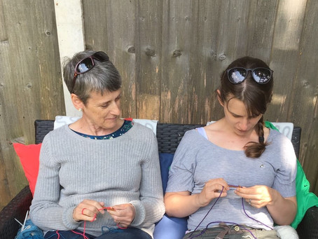 Raising awareness of ovarian cancer through the power of knitting!