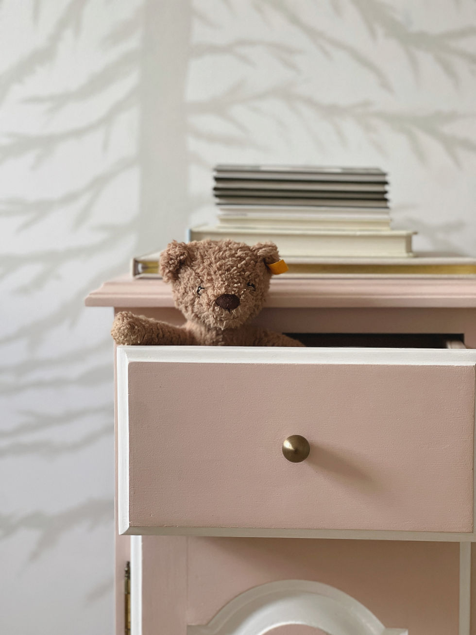 Thumbnail: The Rosebud Scalloped Edge Childrens Bedside Table