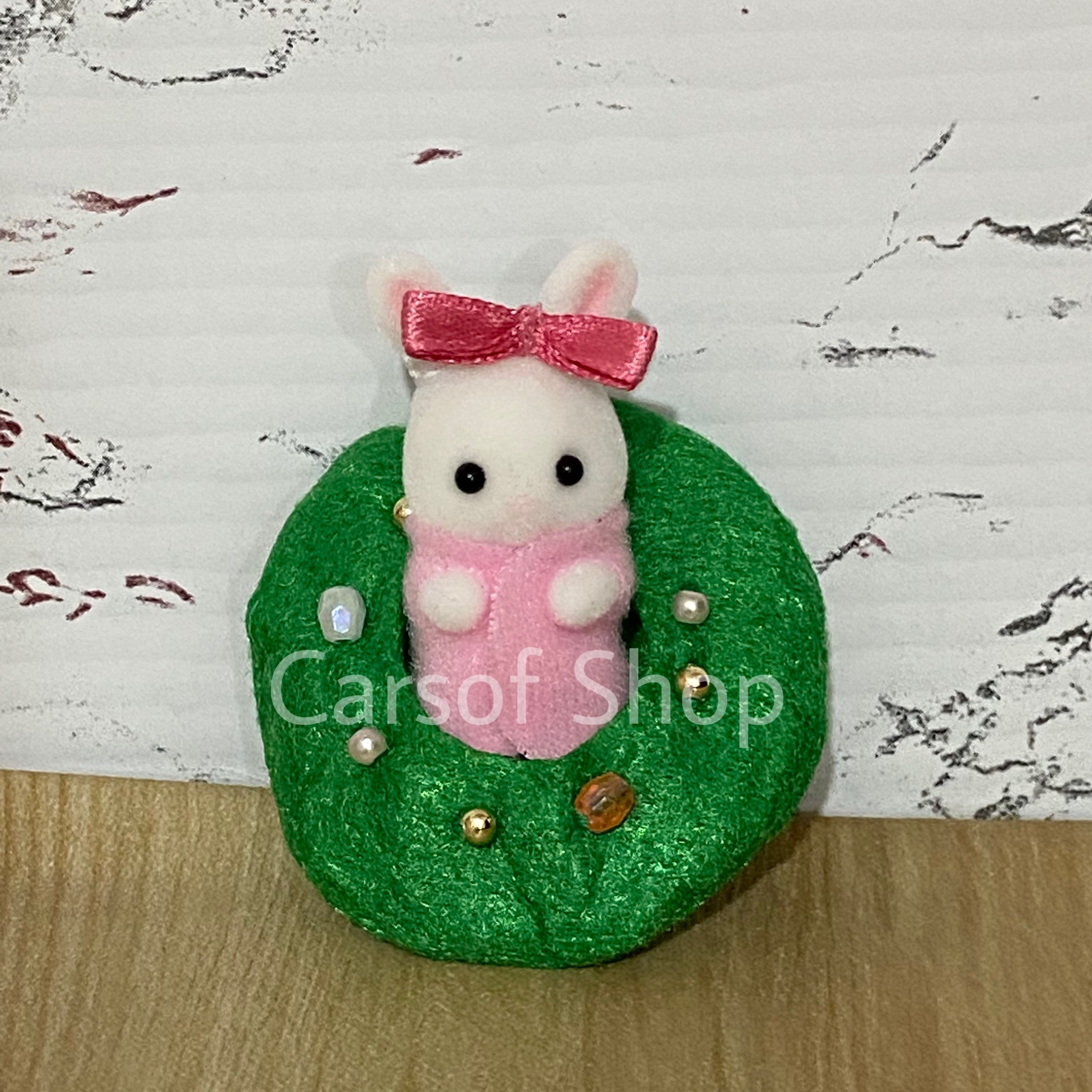 Bebé conejo blanco Set Feliz Navidad Sylvanian Families