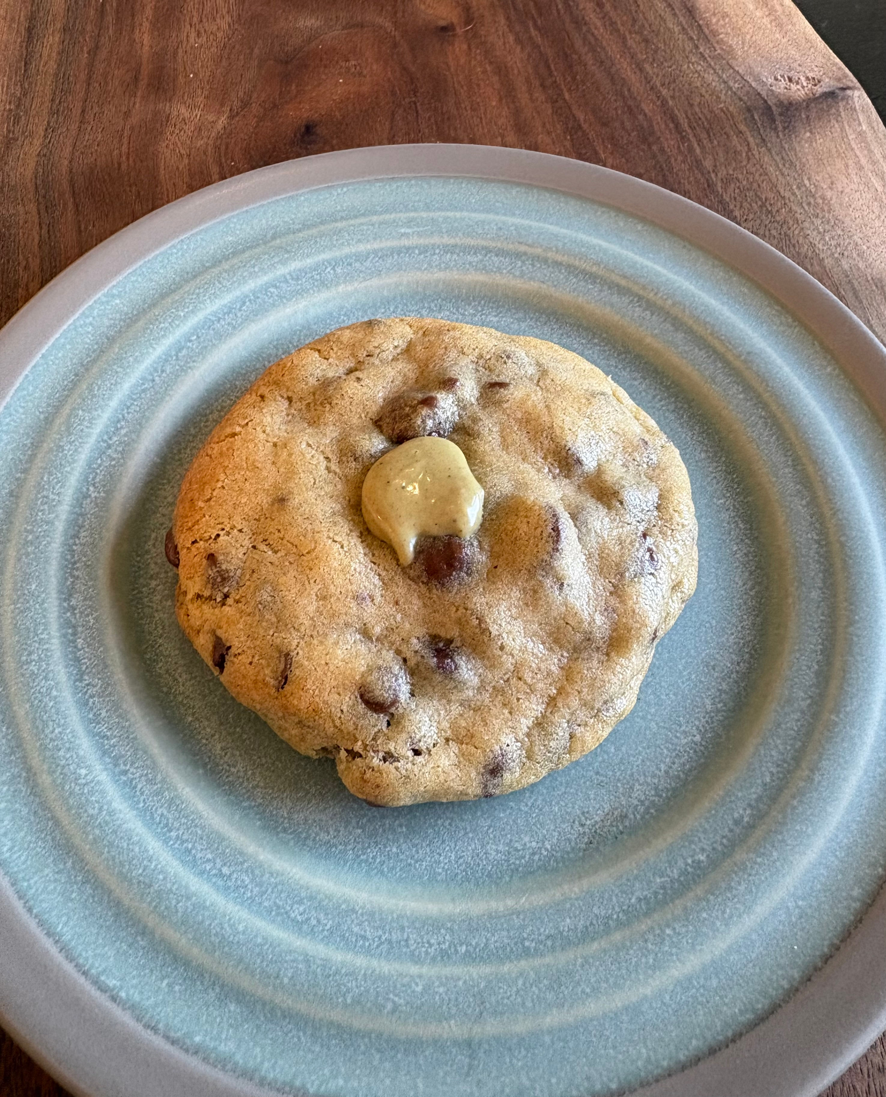 Pistachio Cream Chocolate Chip Cookie