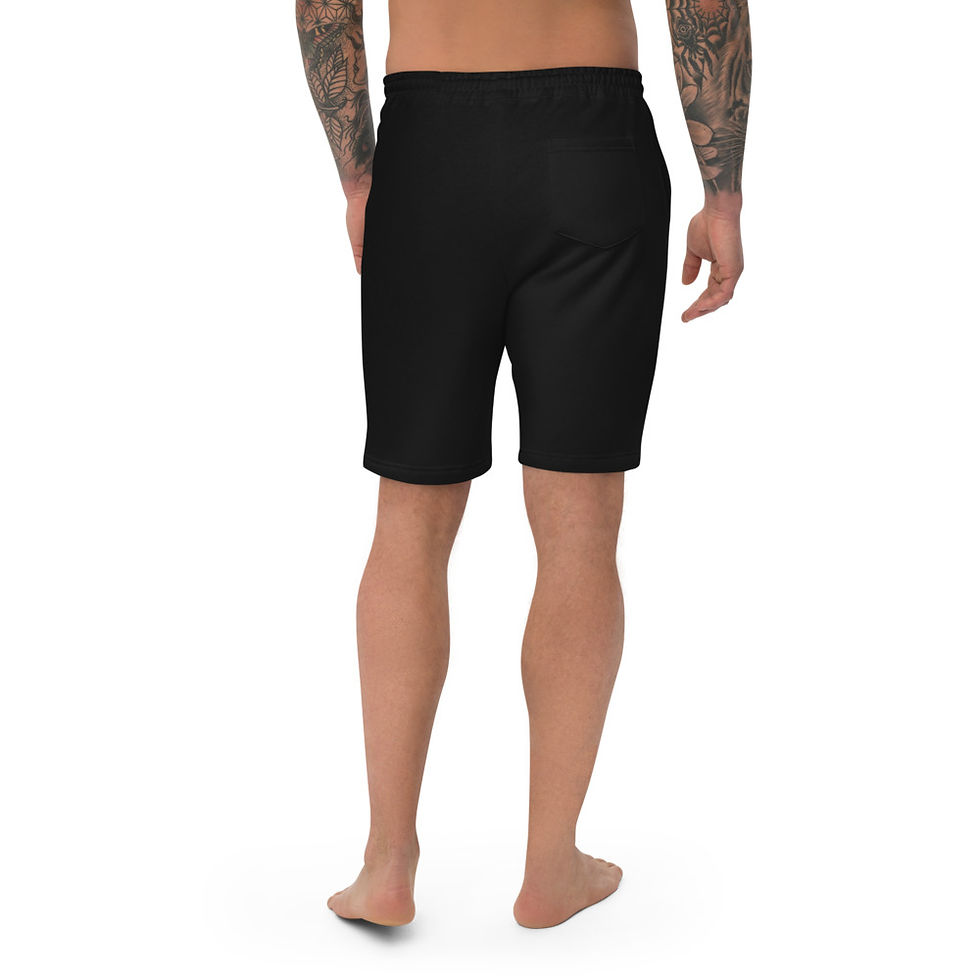 Thumbnail: dead wrld. Men's fleece shorts white logo