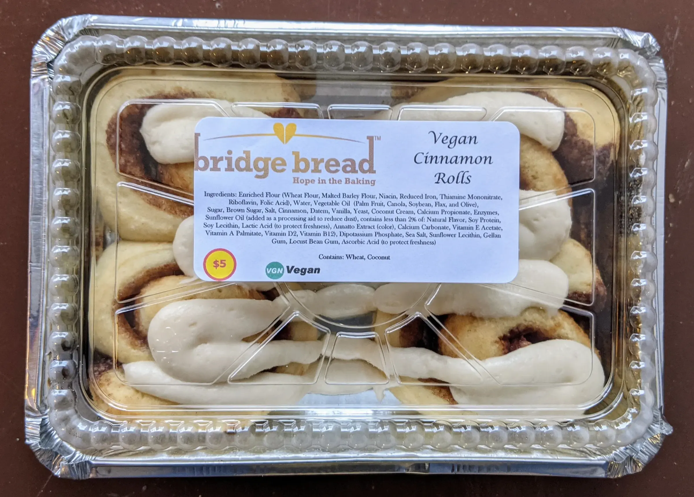 Vegan Cinnamon Roll Minis (4-pack)