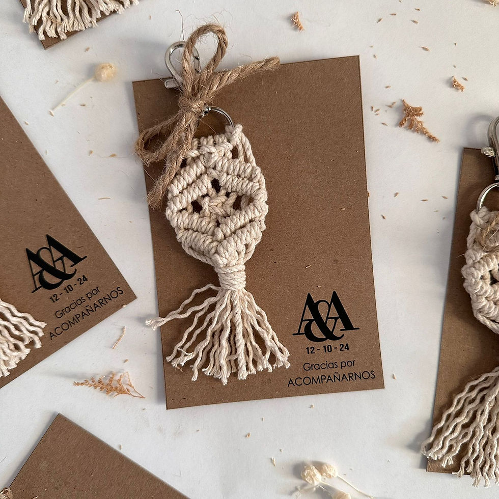 Miniatura: Llavero Macramé Sitting Plan