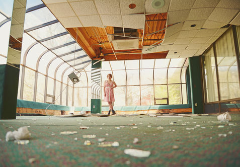 beautiful ruins penn hills abandoned building woman model.jpg