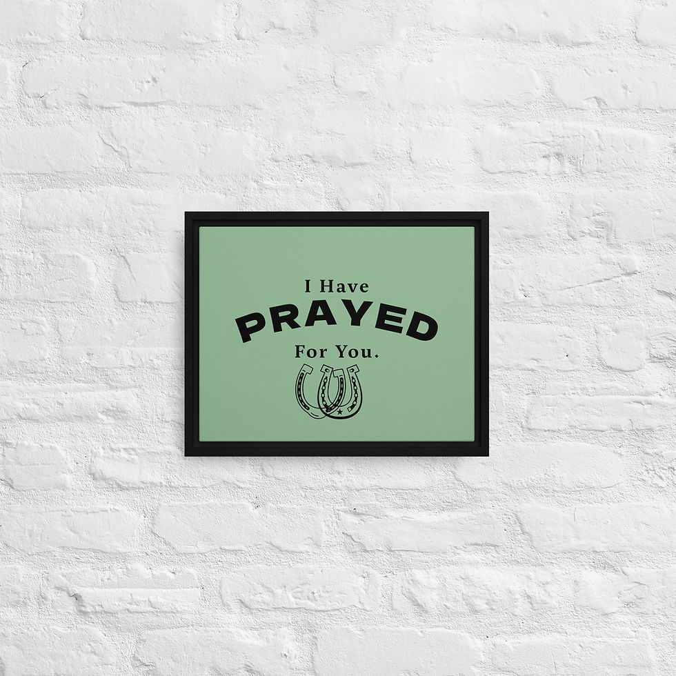 Thumbnail: I Have Prayed For You - Framed canvas