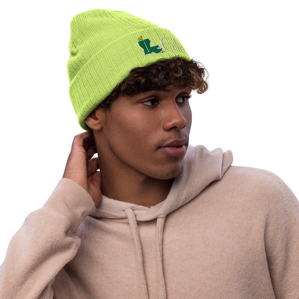 Miniatura: Gorro de punto acanalado