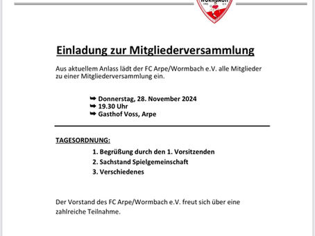 Mitgliederversammlung