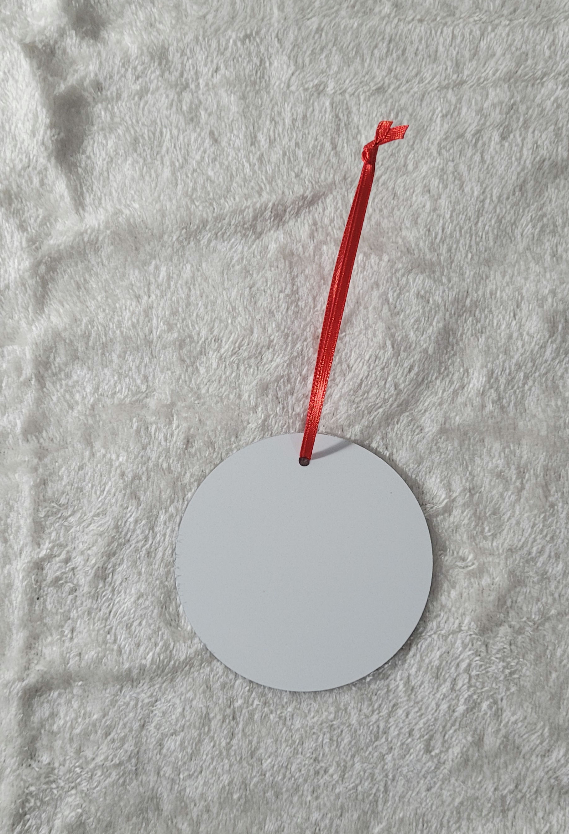 3" aluminum round ornaments