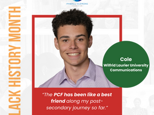 Recipient of the Kardinal Offishall Black Legends Bursary: COLE