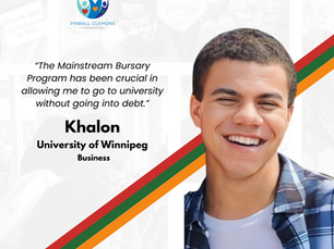 Recipient of the Mark Beckles Black Legends Bursary: KHALON