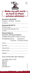Hamline University Spring Athletics Brochure reply card