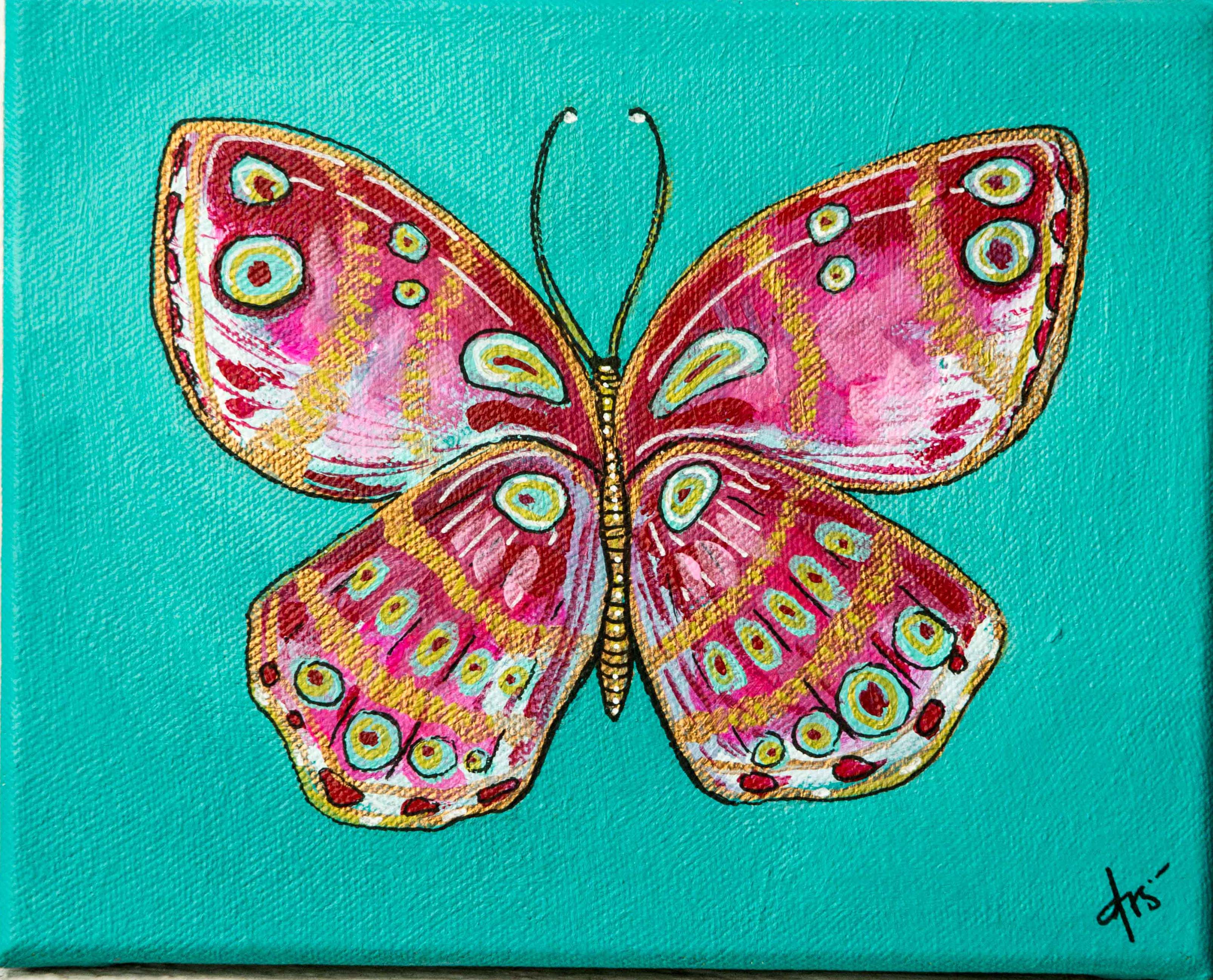 MariposaI-Acrílico sobre tela