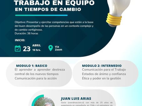 CURSO on line: Competencias Básicas para el Liderazgo y Trabajo en Equipoen tiempos de Crisis