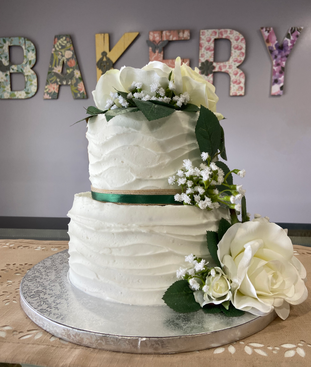Wedding Cake with fresh Sage