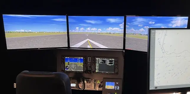 An AATD Visual System made up of flat panel displays