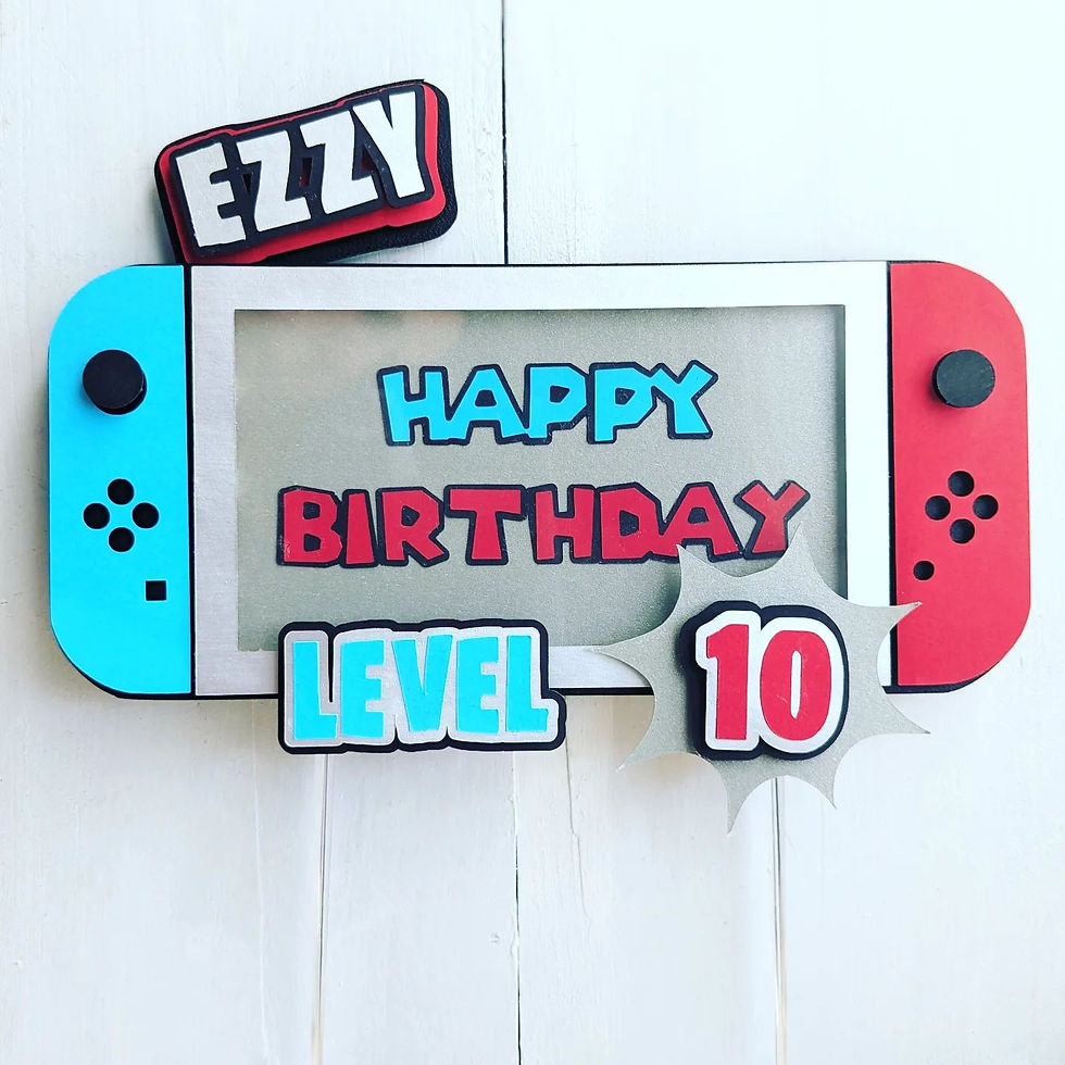 Thumbnail: Cardstock Cake Topper