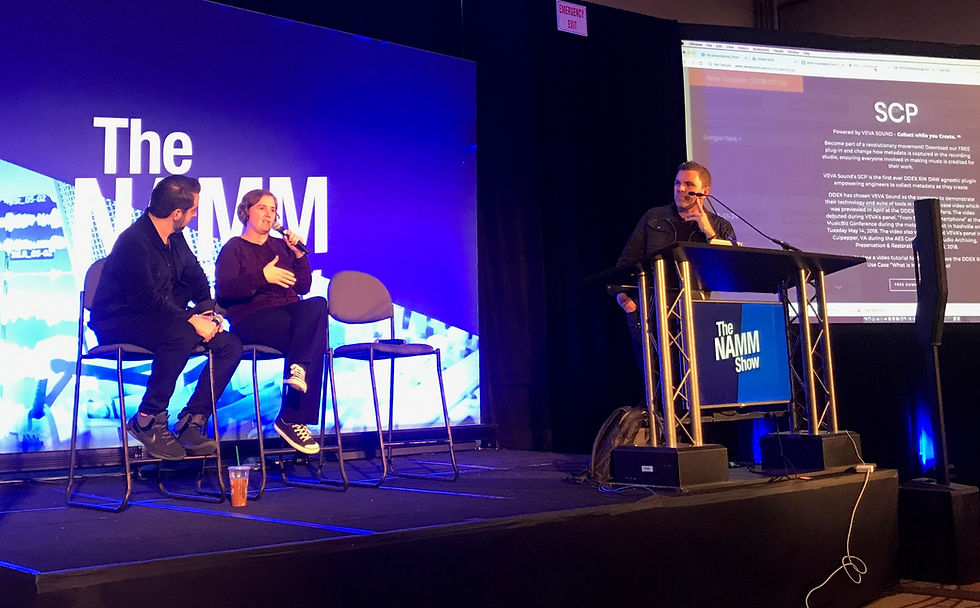 Metadata Panel with VEVAsound at NAMM 2019