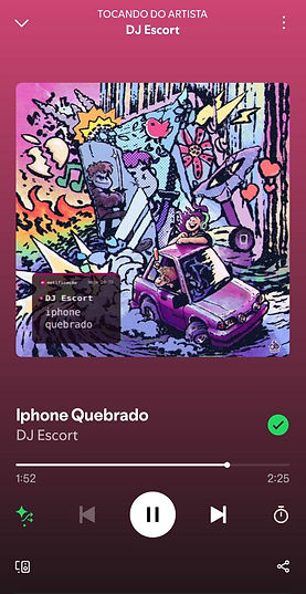 DJ Escort - Iphone Quebrado, Spotify Capa