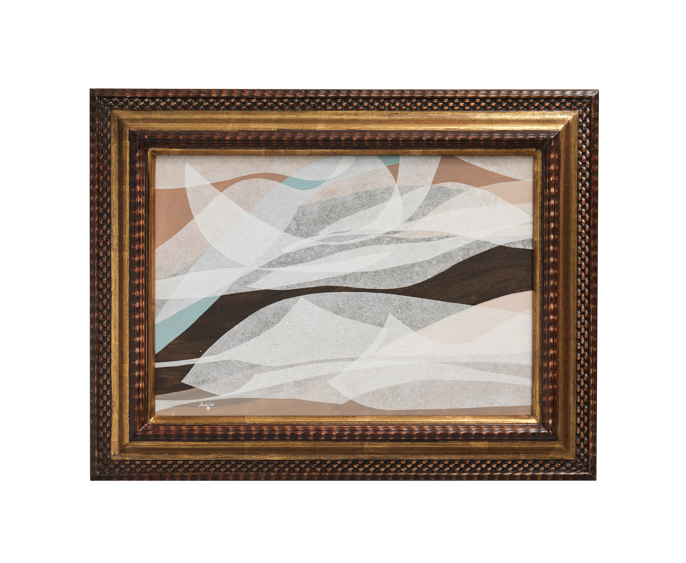 collage in vintage rahmen