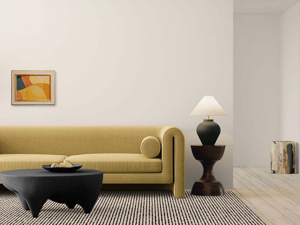 Miniaturbild: brutalism interior with painting