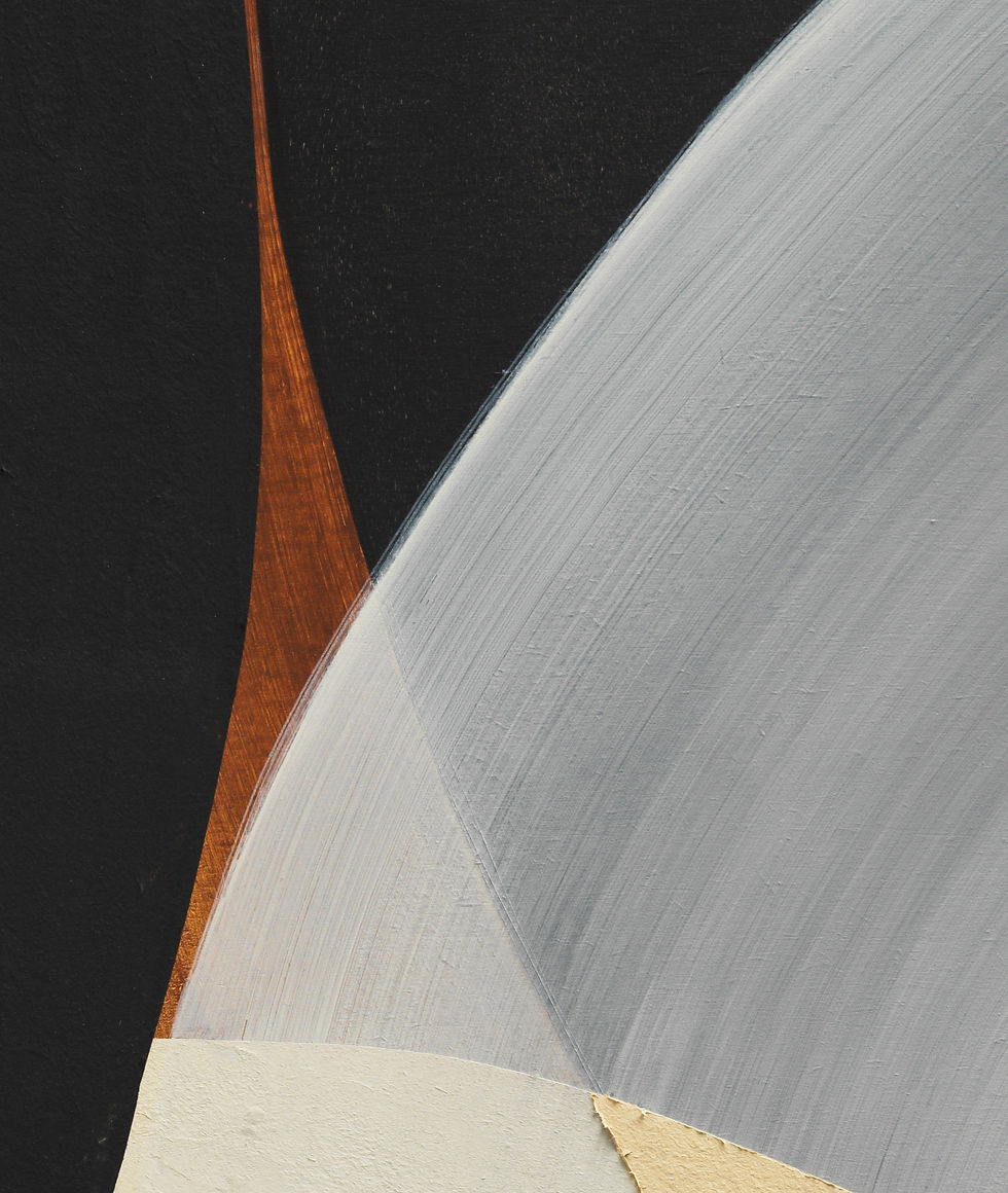 Miniaturbild: Kunst in Cognac, Schwarz und Beige Farben