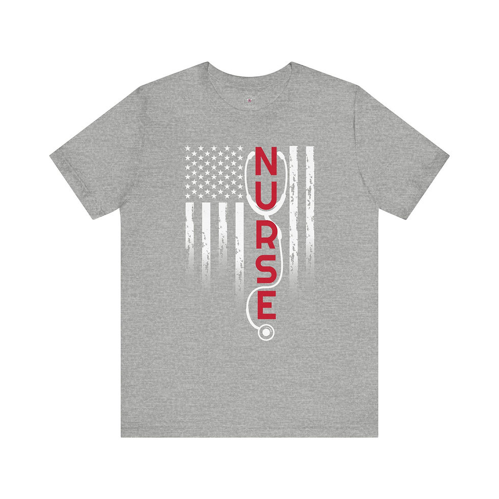 Miniatura: Nurse Flag Unisex Jersey Short Sleeve Tee