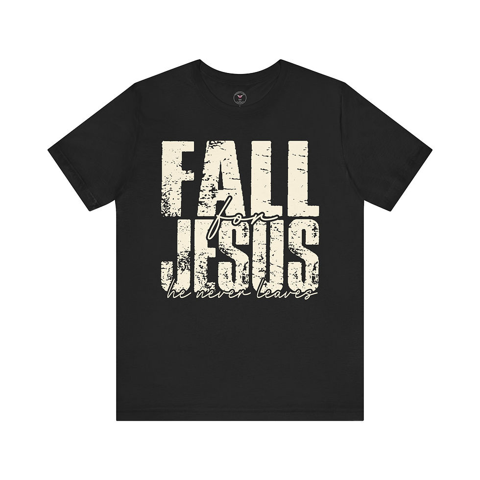 Miniatura: Fall for Jesus Unisex Jersey Short Sleeve Tee