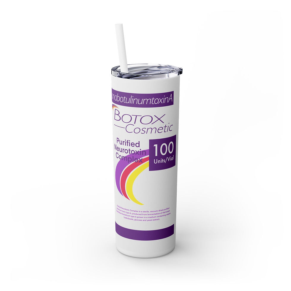 Thumbnail: Botox Skinny Tumbler with Straw, 20oz