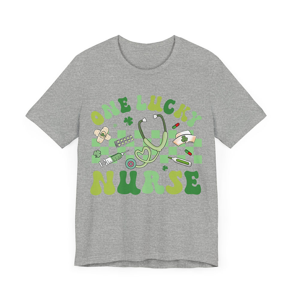 Miniatura: One Lucky Nurse Unisex Jersey Short Sleeve Tee