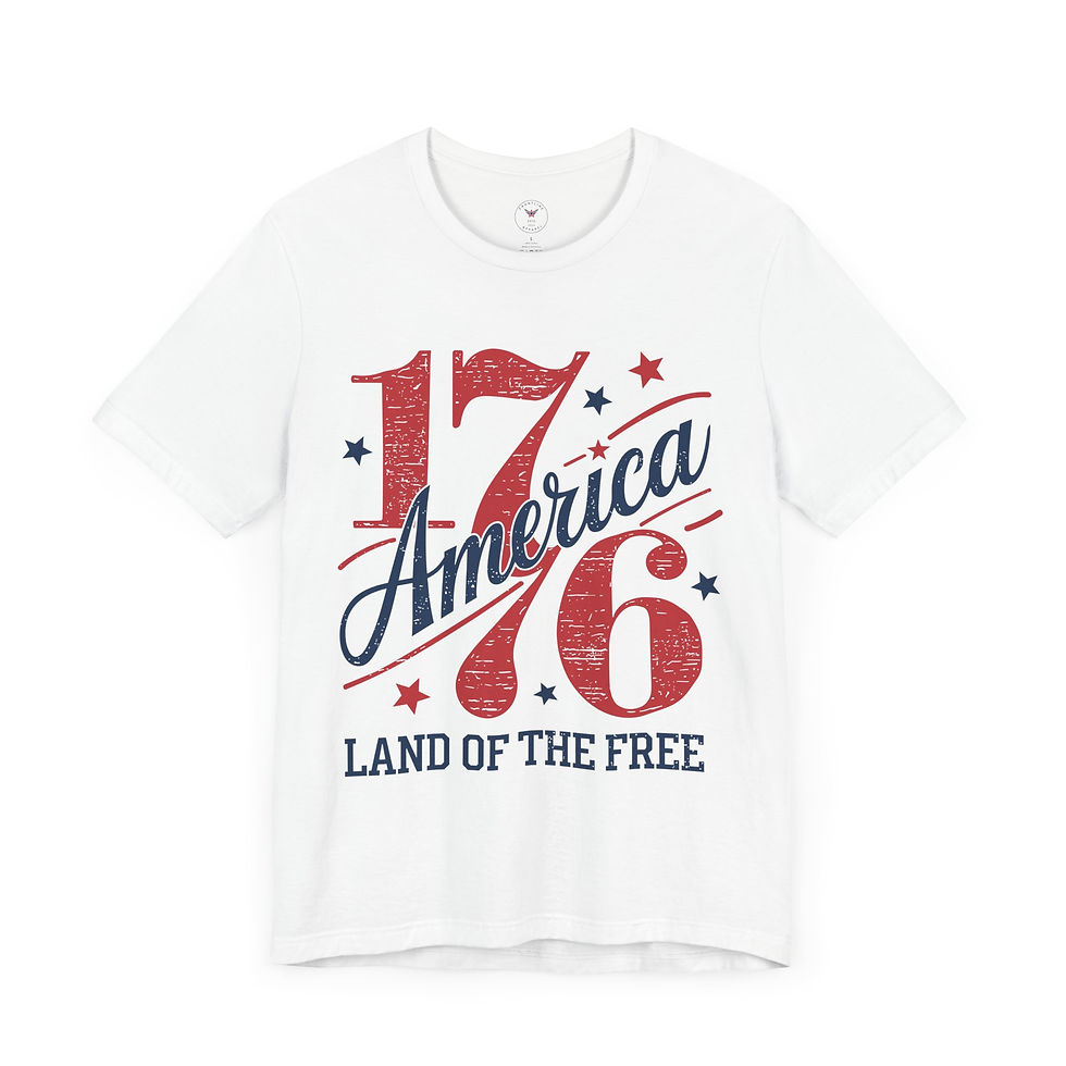 Miniatura: America Land Of The Free Unisex Jersey Short Sleeve Tee