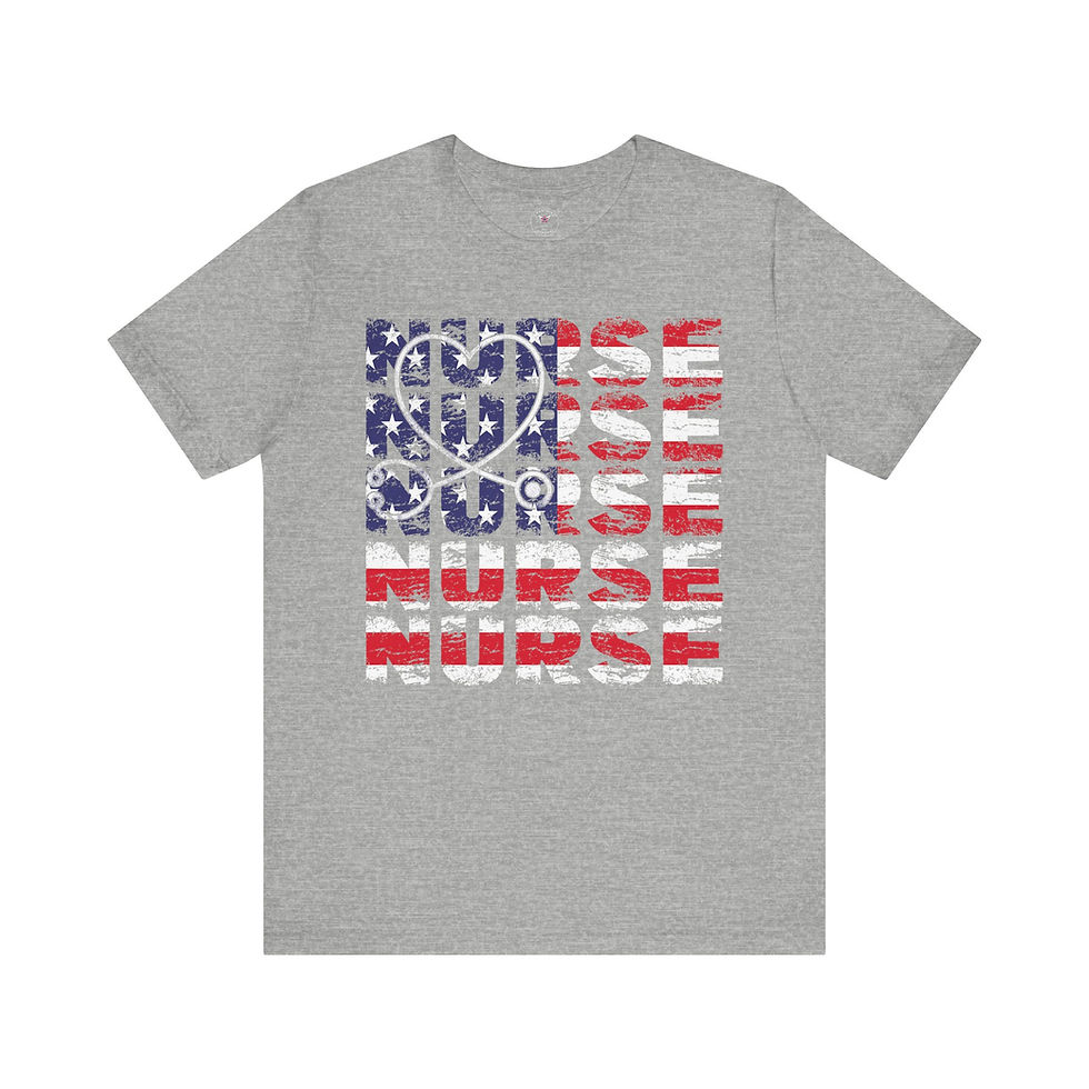 Miniatura: Nurse Flag Unisex Jersey Short Sleeve Tee