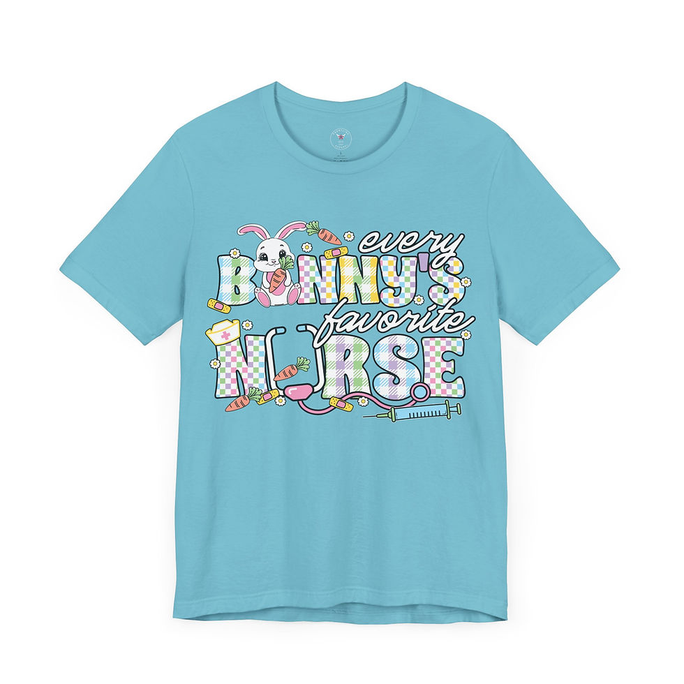 Miniatura: Every Bunny's Favorite Nurse 2 Unisex Jersey Short Sleeve Tee