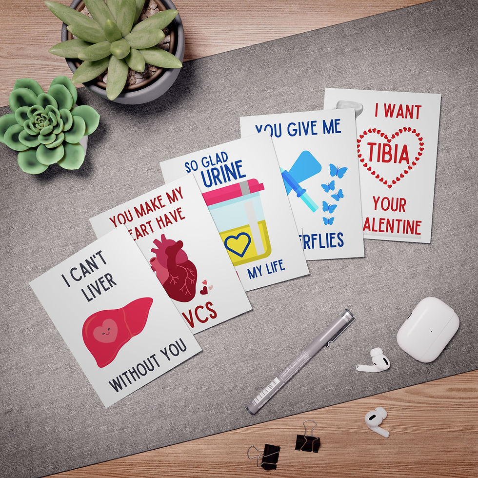 Miniatura: Pack 3 Medical Valentine's Cards 5-Pack