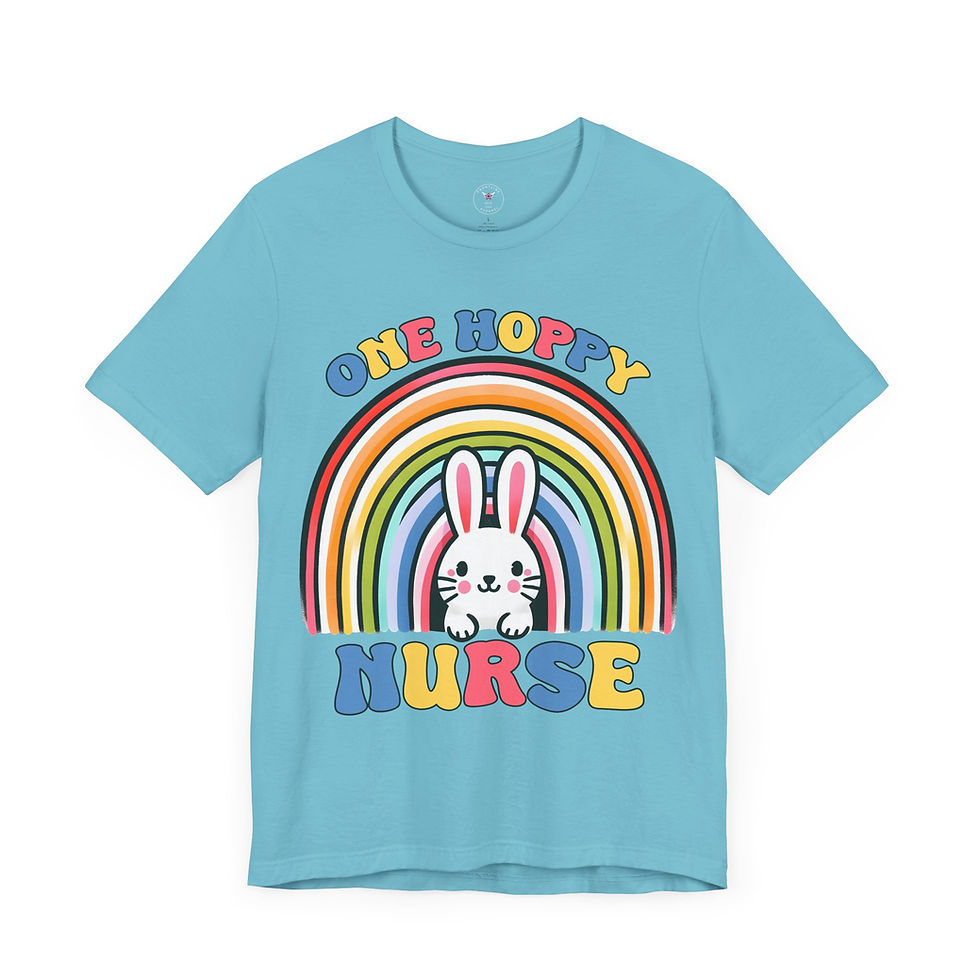 Miniatura: One Hoppy Nurse Unisex Jersey Short Sleeve Tee