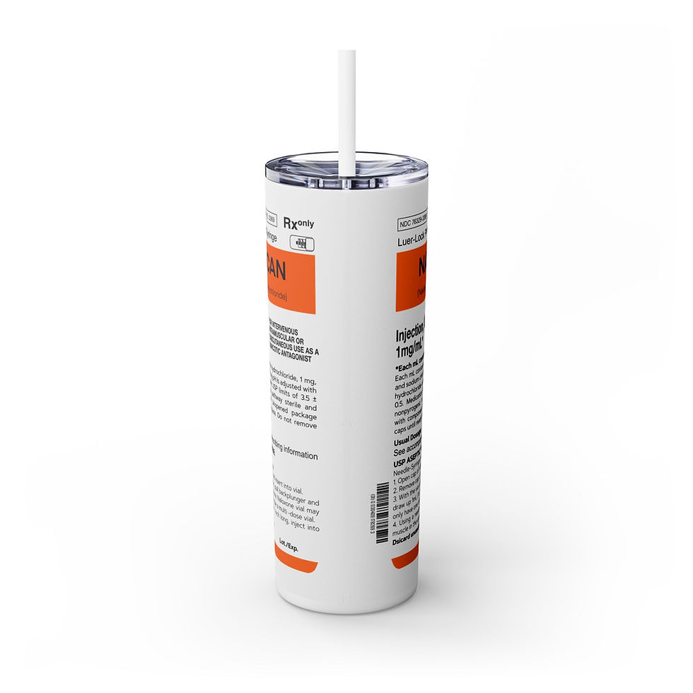 Miniatura: Narcan Skinny Tumbler with Straw, 20oz