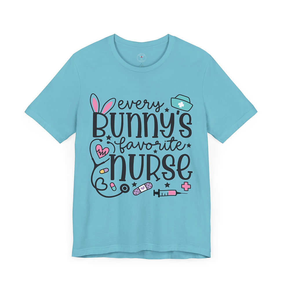 Thumbnail: Every Bunny's Favorite Nurse Unisex Jersey Short Sleeve Tee