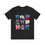 Miniatura: Red, White, & Blue Coquet Nurse Bows Unisex Jersey Short Sleeve Tee