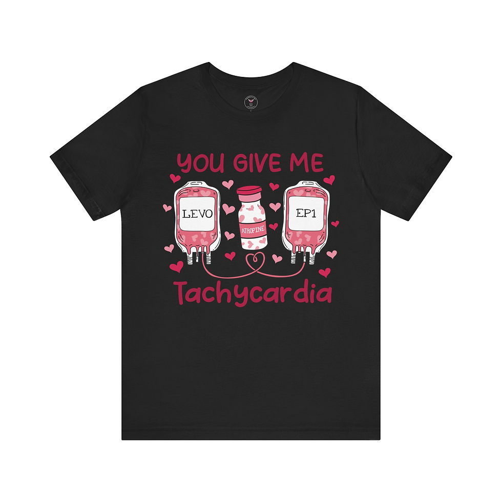 Miniatura: You Give Me Tachycardia Unisex Jersey Short Sleeve Tee