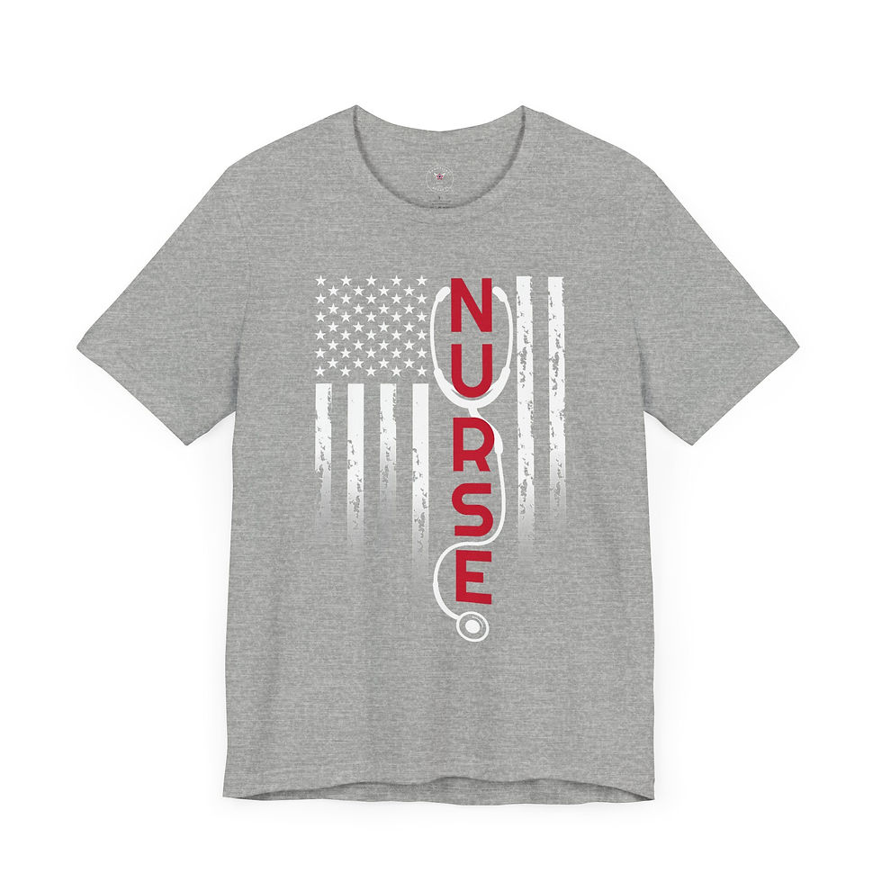 Miniatura: Nurse Flag Unisex Jersey Short Sleeve Tee