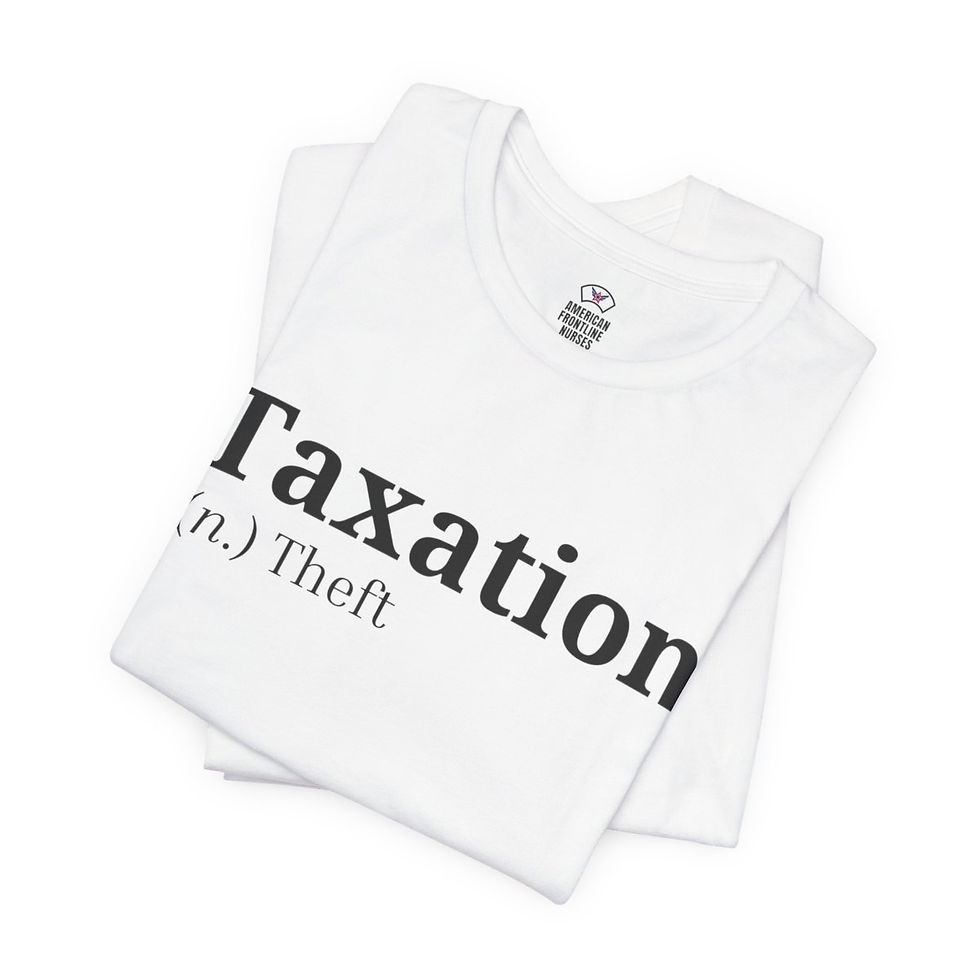 Miniatura: Taxation is Theft Unisex Jersey Short Sleeve Tee
