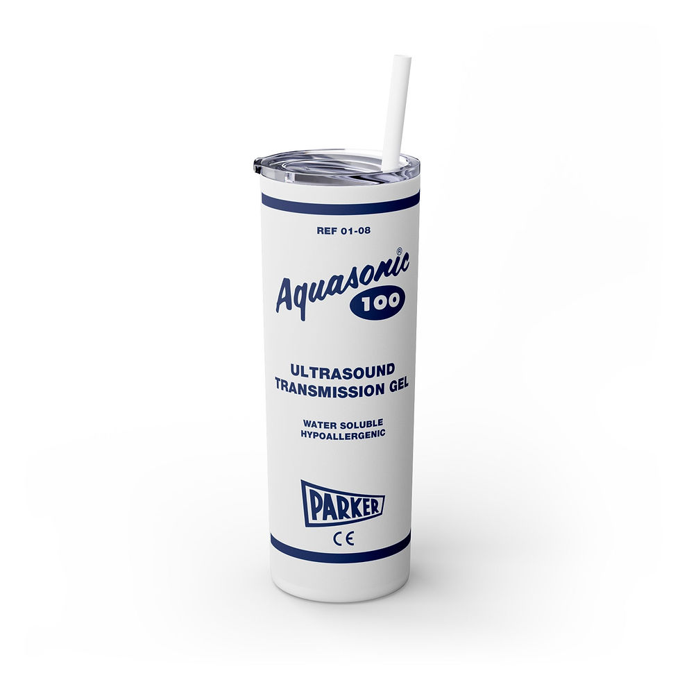 Aquasonic Skinny Tumbler with Straw, 20oz