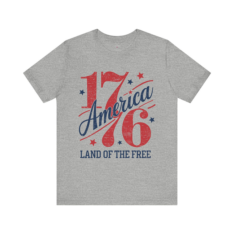 Miniatura: America Land Of The Free Unisex Jersey Short Sleeve Tee