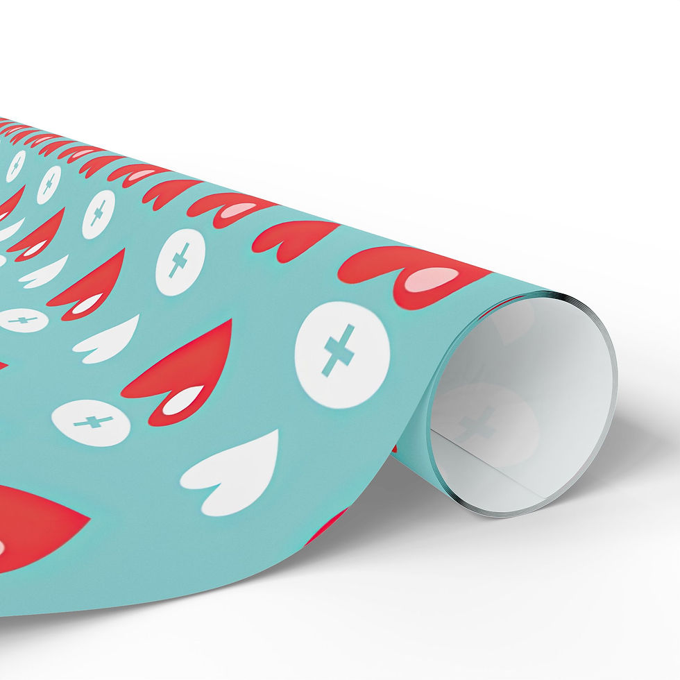 Miniatura: Hearts & Pills Wrapping Paper