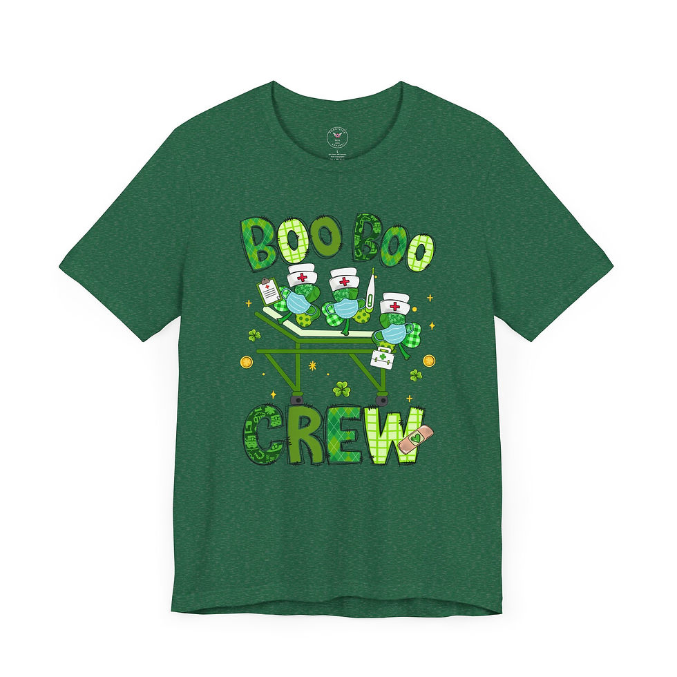 Thumbnail: St Patrick's Boo Boo Crew Unisex Jersey Short Sleeve Tee
