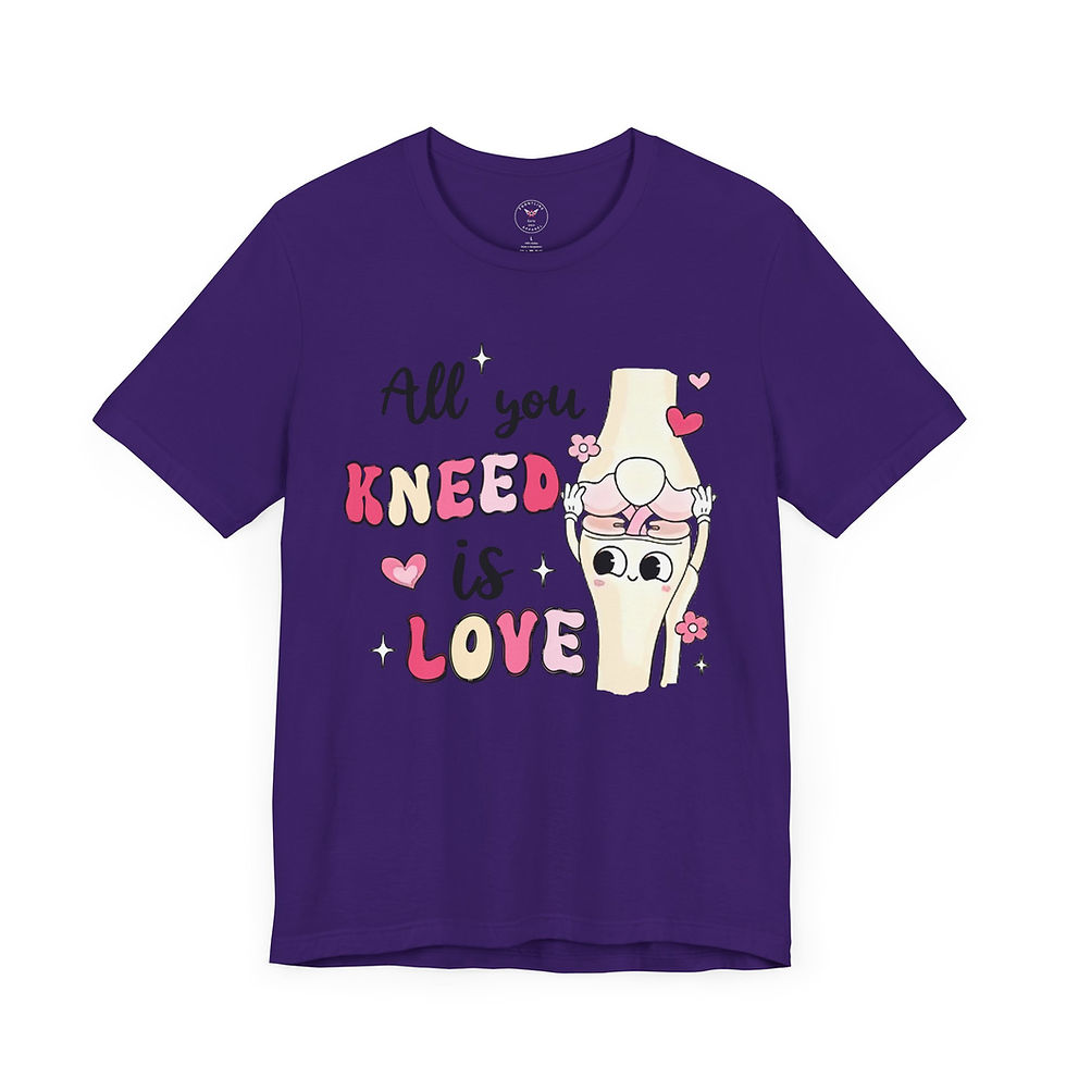 Miniatura: All You Kneed is Love Unisex Jersey Short Sleeve Tee