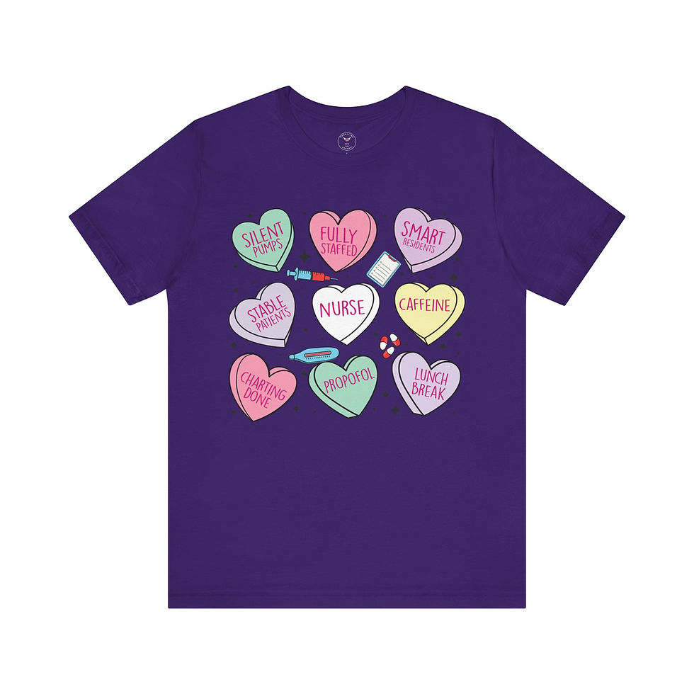 Miniatura: Nurse Sweetheart Wish List Unisex Jersey Short Sleeve Tee