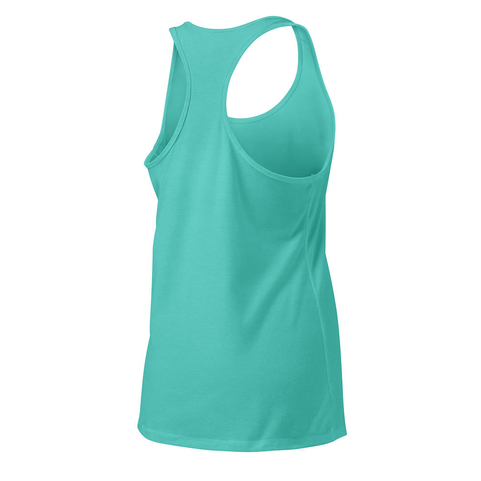 Thumbnail: Smiling Eyes Resting Bitch Face Women’s Fitted Racerback Tank Top